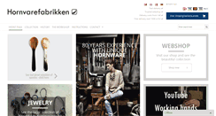 Desktop Screenshot of hornvarefabrikken.com