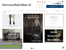 Tablet Screenshot of hornvarefabrikken.dk